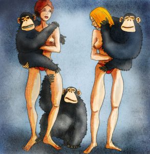 Frauen und ihre Tierchen